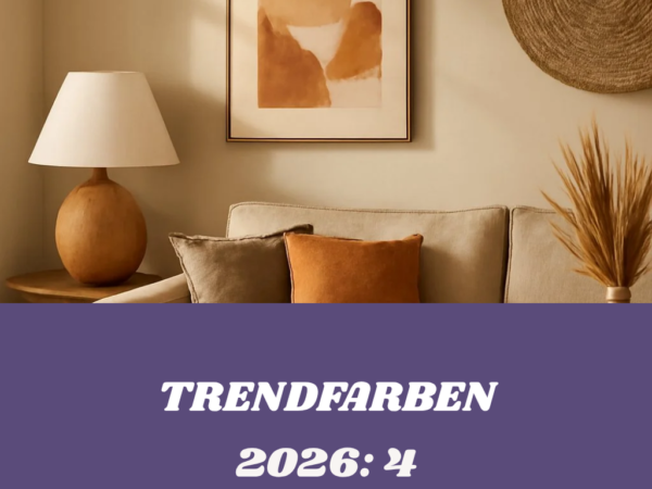 Trendfarben 2026: Die 4 wichtigsten Töne im Überblick