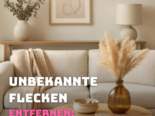 Unbekannte Flecken Entfernen: Die besten Tipps & Hausmittel