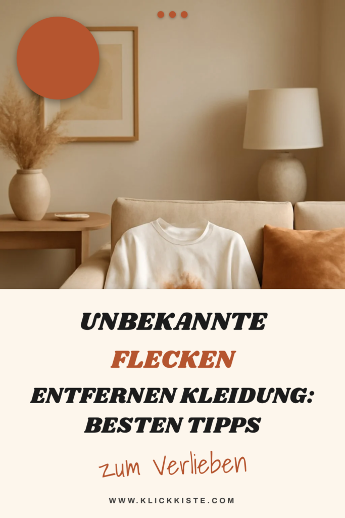 Unbekannte Flecken Entfernen Kleidung: Die besten Tipps & Hausmittel