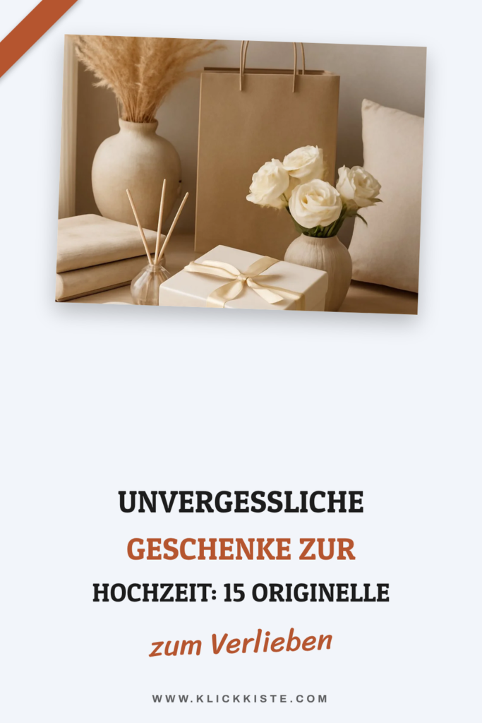 Unvergessliche Geschenke zur Hochzeit: 15 originelle Ideen für 2026