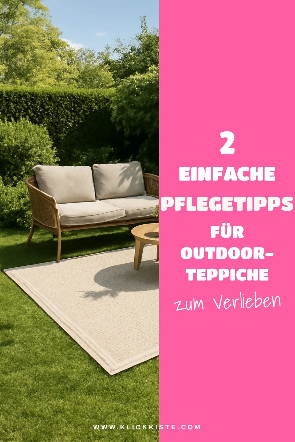 Pflege und Reinigung von Outdoor-Teppichen