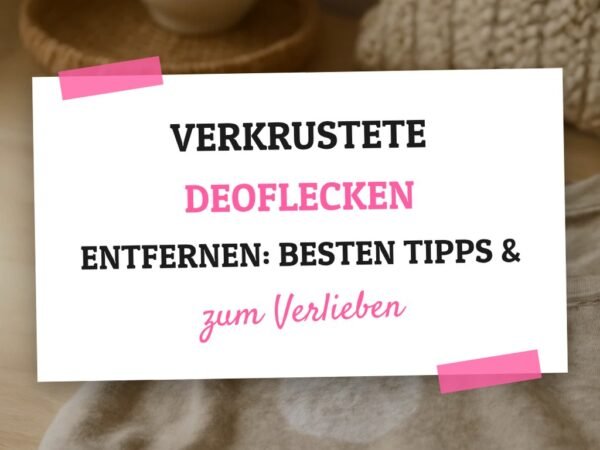 Verkrustete Deoflecken Entfernen: Die besten Tipps & Hausmittel