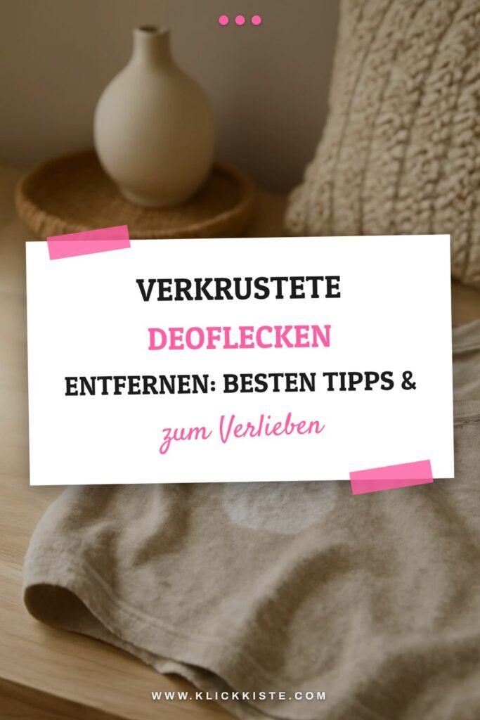Verkrustete Deoflecken Entfernen: Die besten Tipps & Hausmittel