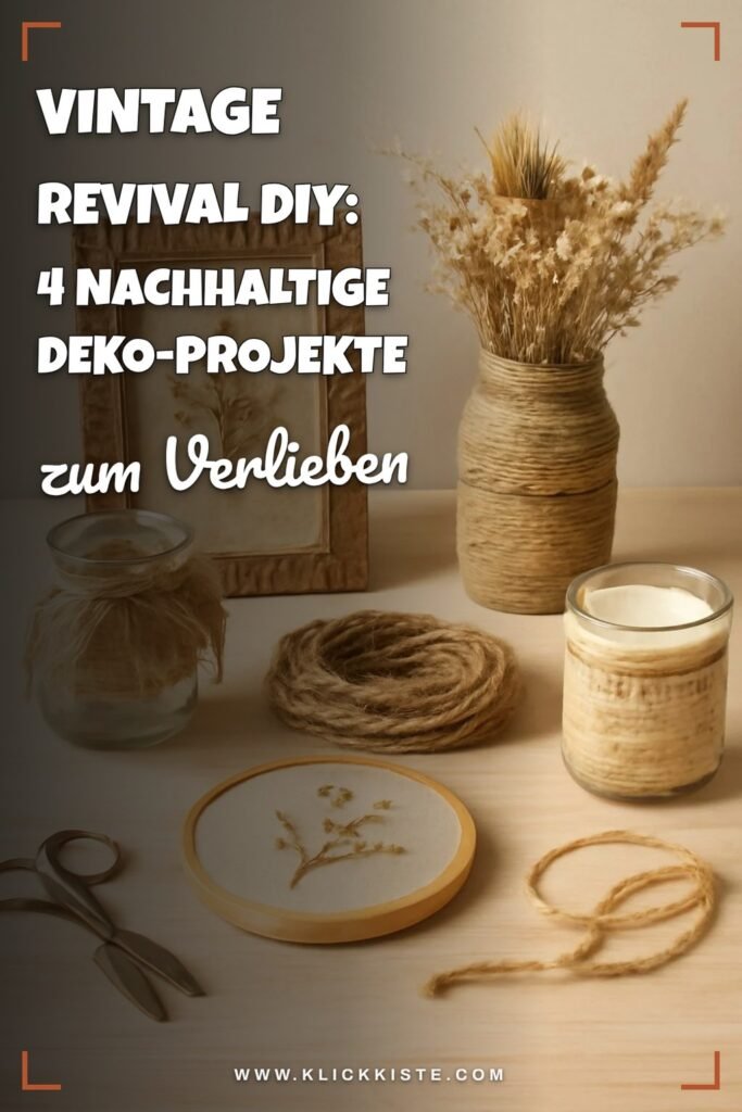 Vintage Revival DIY: 4 nachhaltige Deko-Projekte