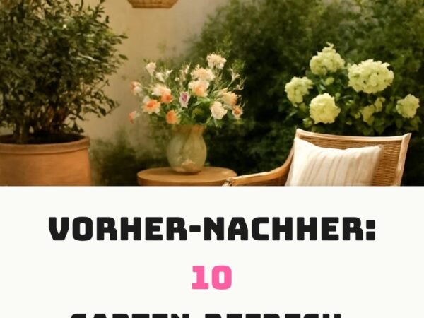 Vorher-Nachher: 10 Garten-Refresh-Ideen unter 200 €