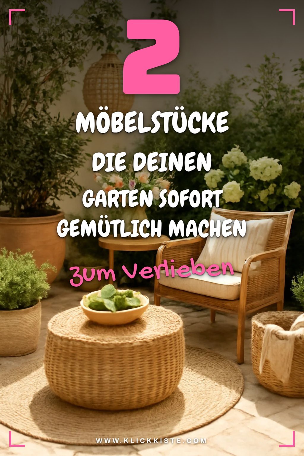 Diese Möbel machen deinen Garten gemütlicher