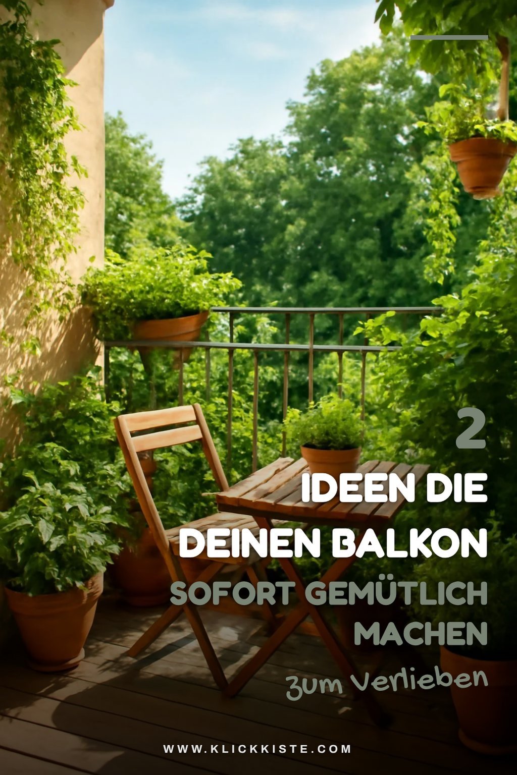 So verleihst du deinem Balkon ein neues Leben