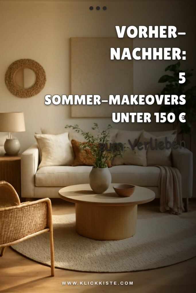 Vorher-Nachher: 5 Sommer-Makeovers unter 150 € mit Anleitung