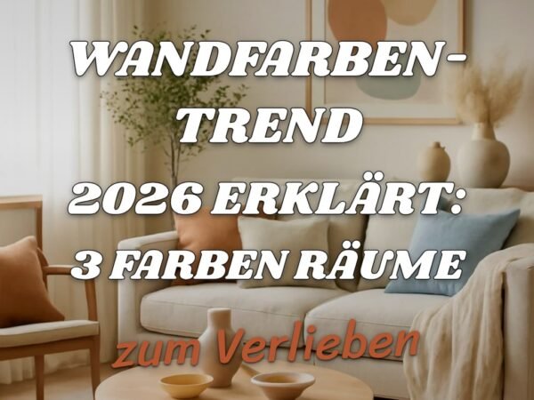 Wandfarben-Trend 2026 erklärt: 3 Farben die Räume erhellen