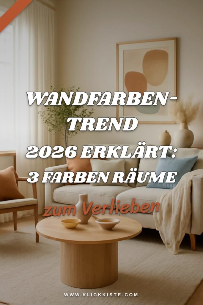 Wandfarben-Trend 2026 erklärt: 3 Farben die Räume erhellen