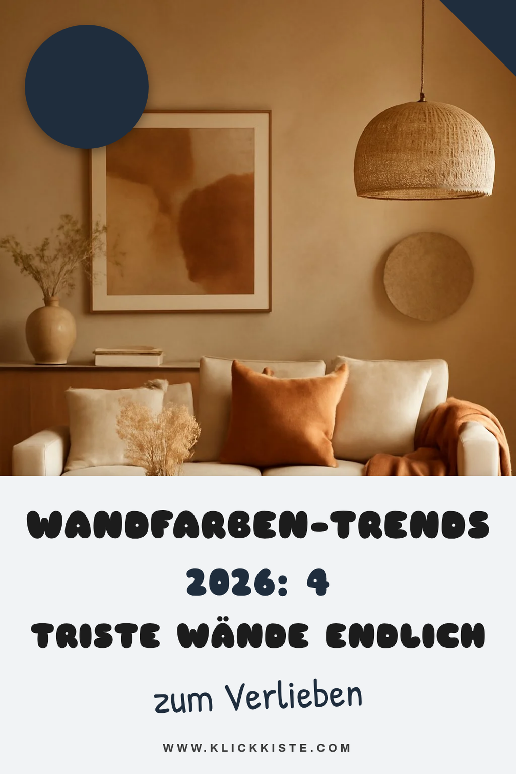 Wandfarben-Trends 2026: 4 die triste Wände endlich ersetzen — Detail