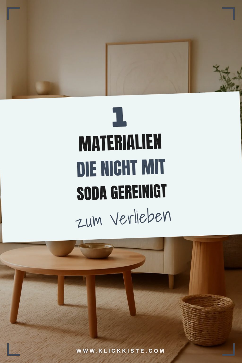 Diese Materialien reagieren negativ auf Soda