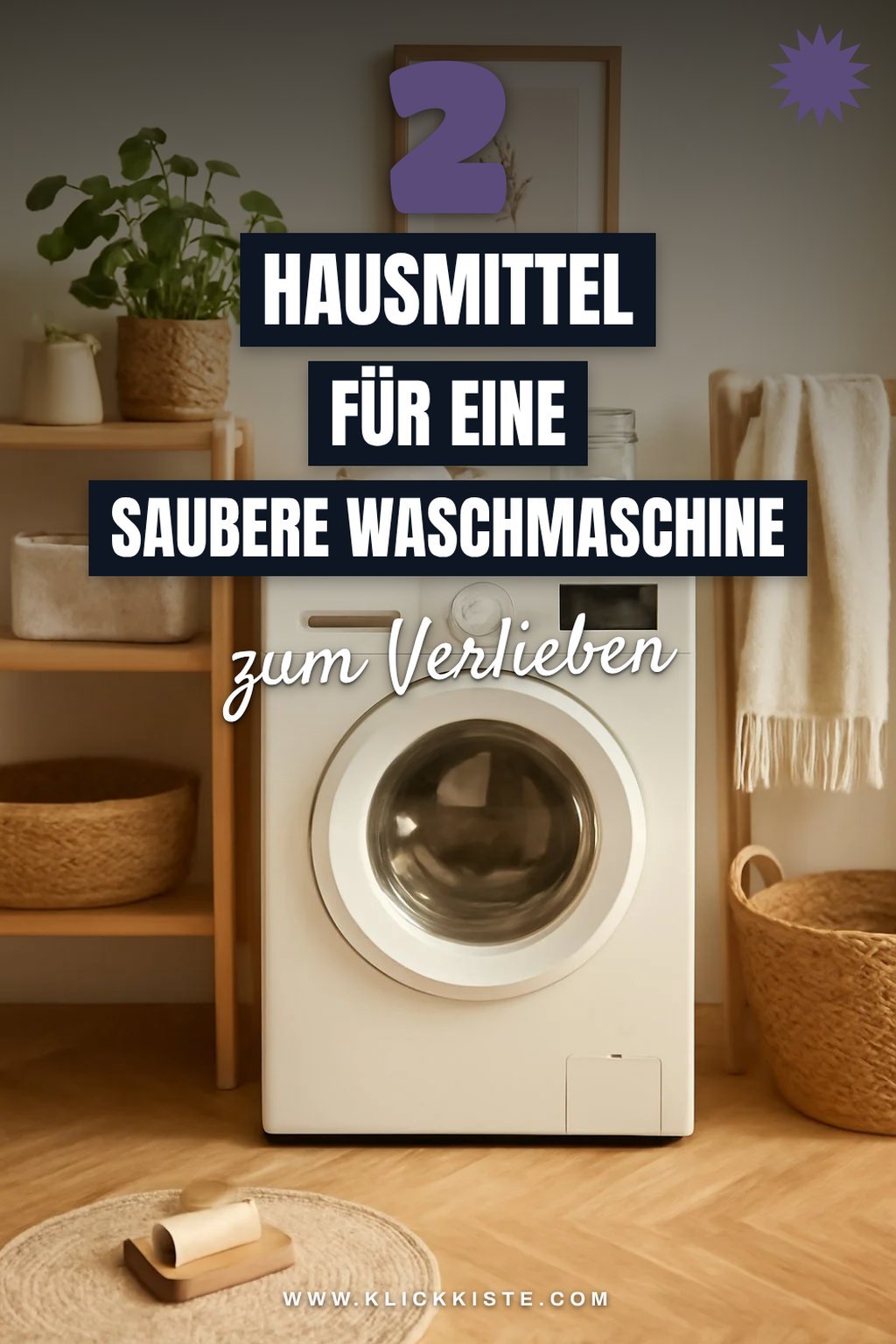 Diese Hausmittel unterstützen die Reinigung deiner Waschmaschine