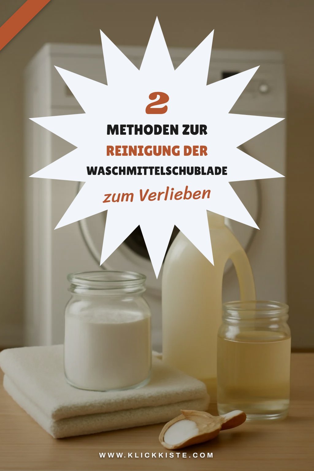 Effiziente Reinigung der Waschmittelschublade