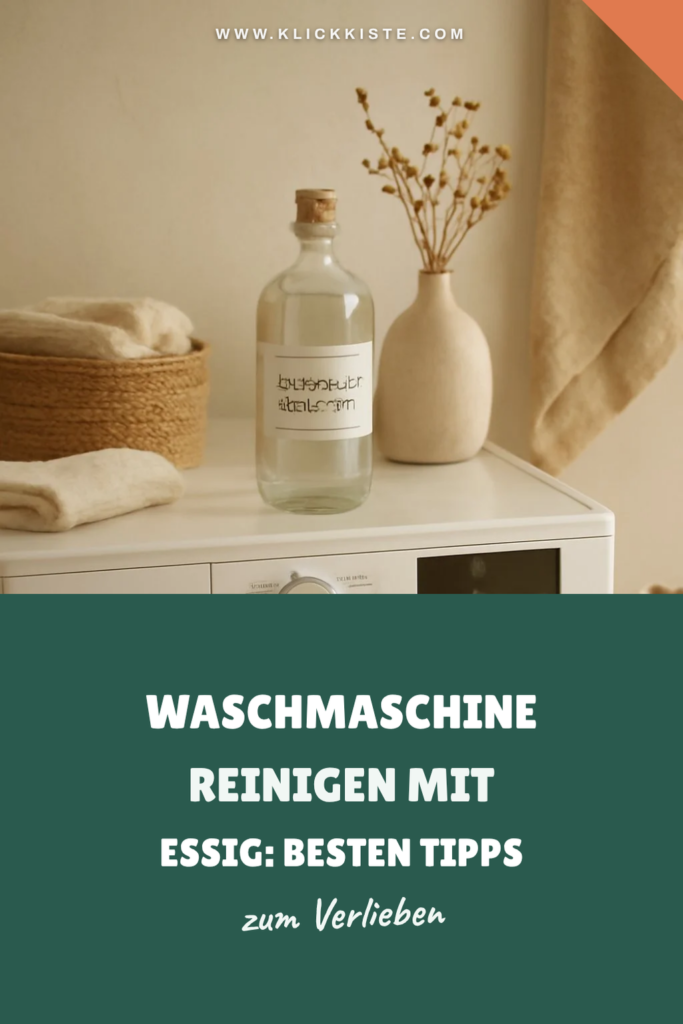 Waschmaschine Reinigen mit Essig: Die besten Tipps & Hausmittel