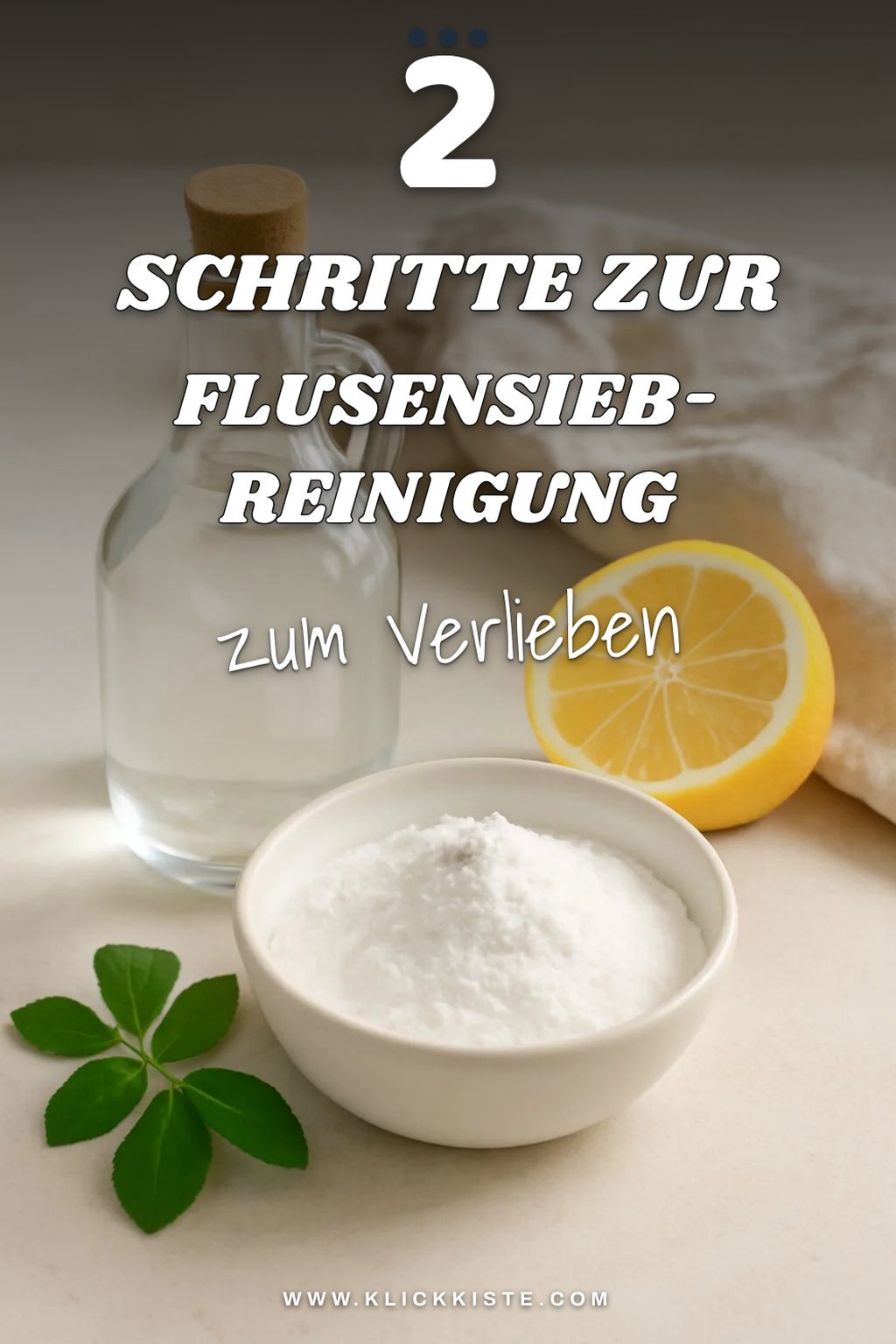 Reinigung des Flusensiebs nicht vergessen