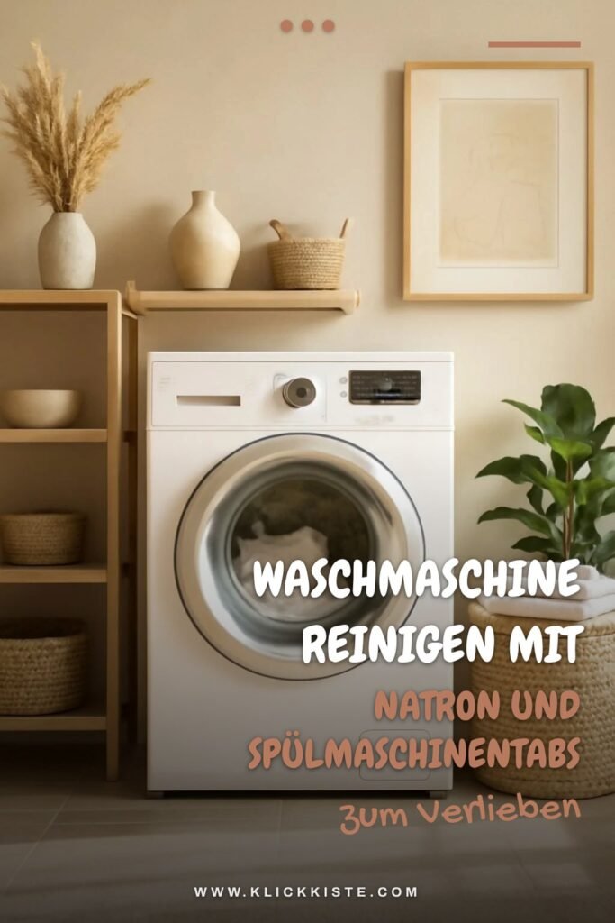 Waschmaschine Reinigen mit Natron und Spülmaschinentabs: Die besten Tipps & Hausmittel