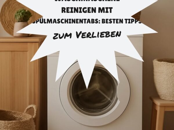 Waschmaschine Reinigen mit Spülmaschinentabs: Die besten Tipps & Hausmittel