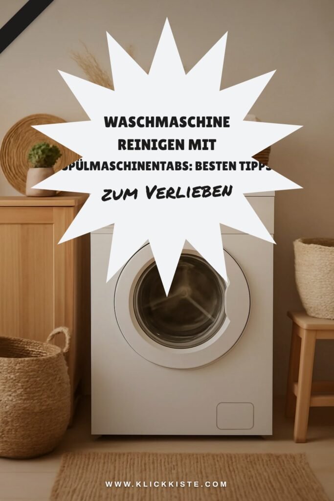 Waschmaschine Reinigen mit Spülmaschinentabs: Die besten Tipps & Hausmittel