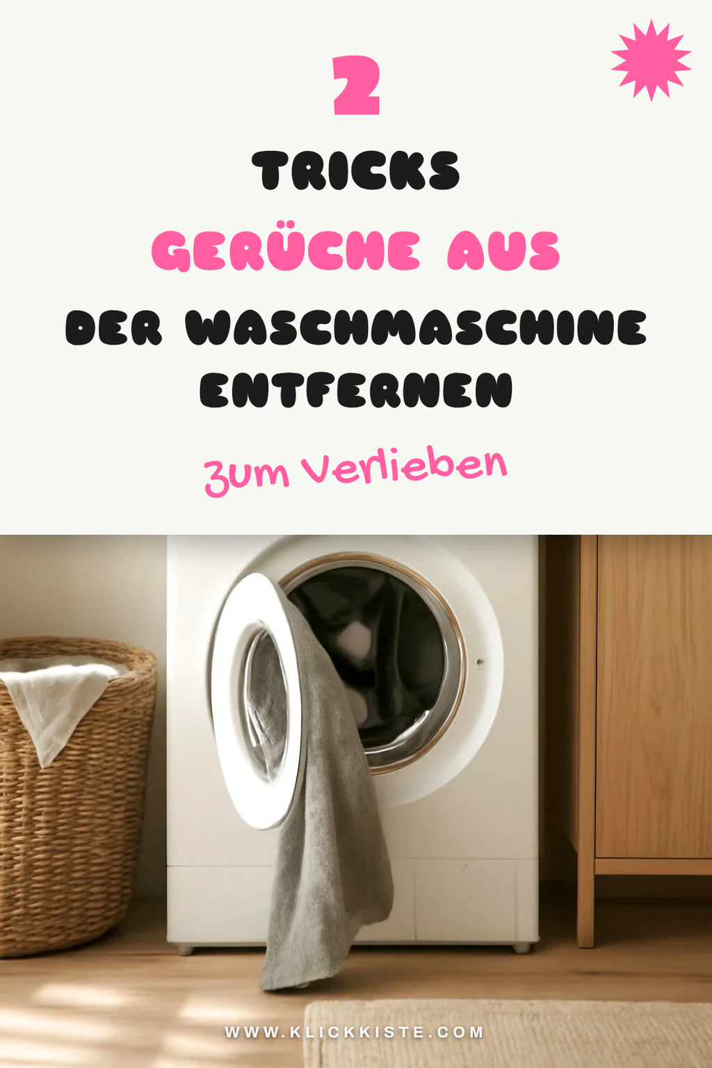 So befreist du deine Waschmaschine von Gerüchen