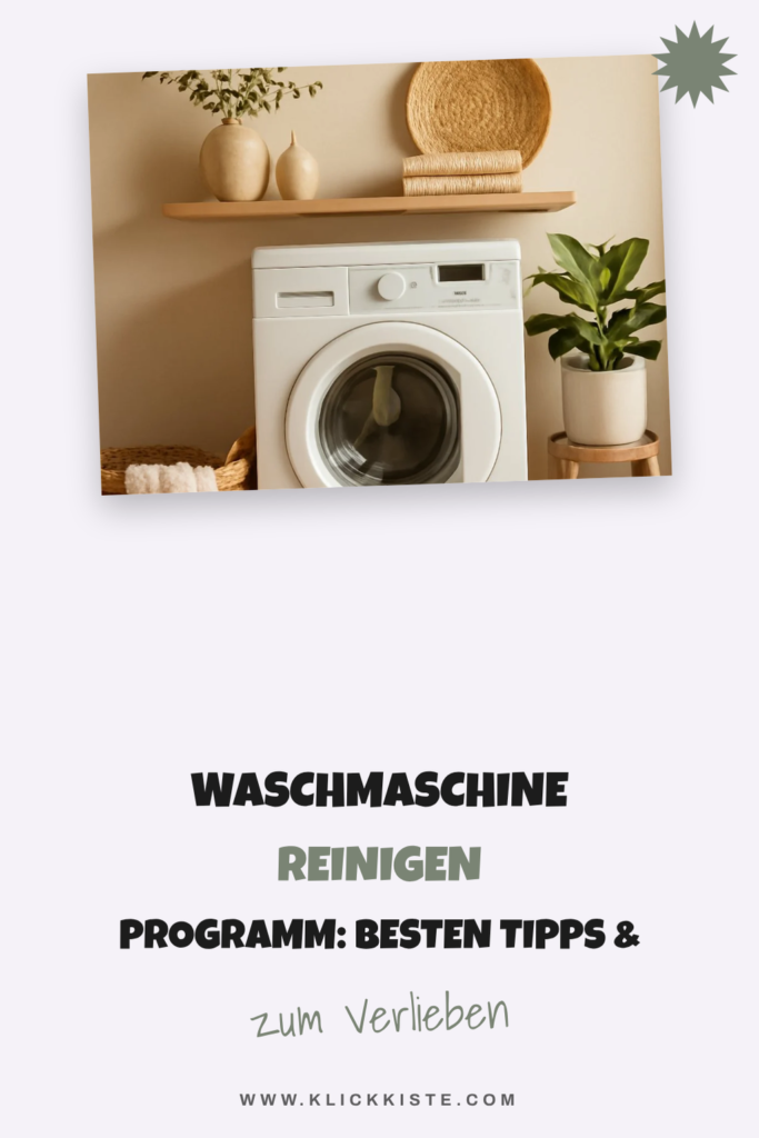 Waschmaschine Reinigen Programm: Die besten Tipps & Hausmittel