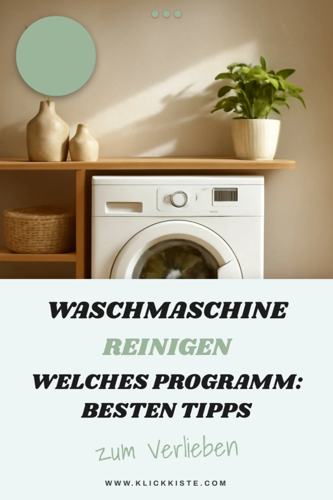 Waschmaschine Reinigen Welches Programm: Die besten Tipps & Hausmittel