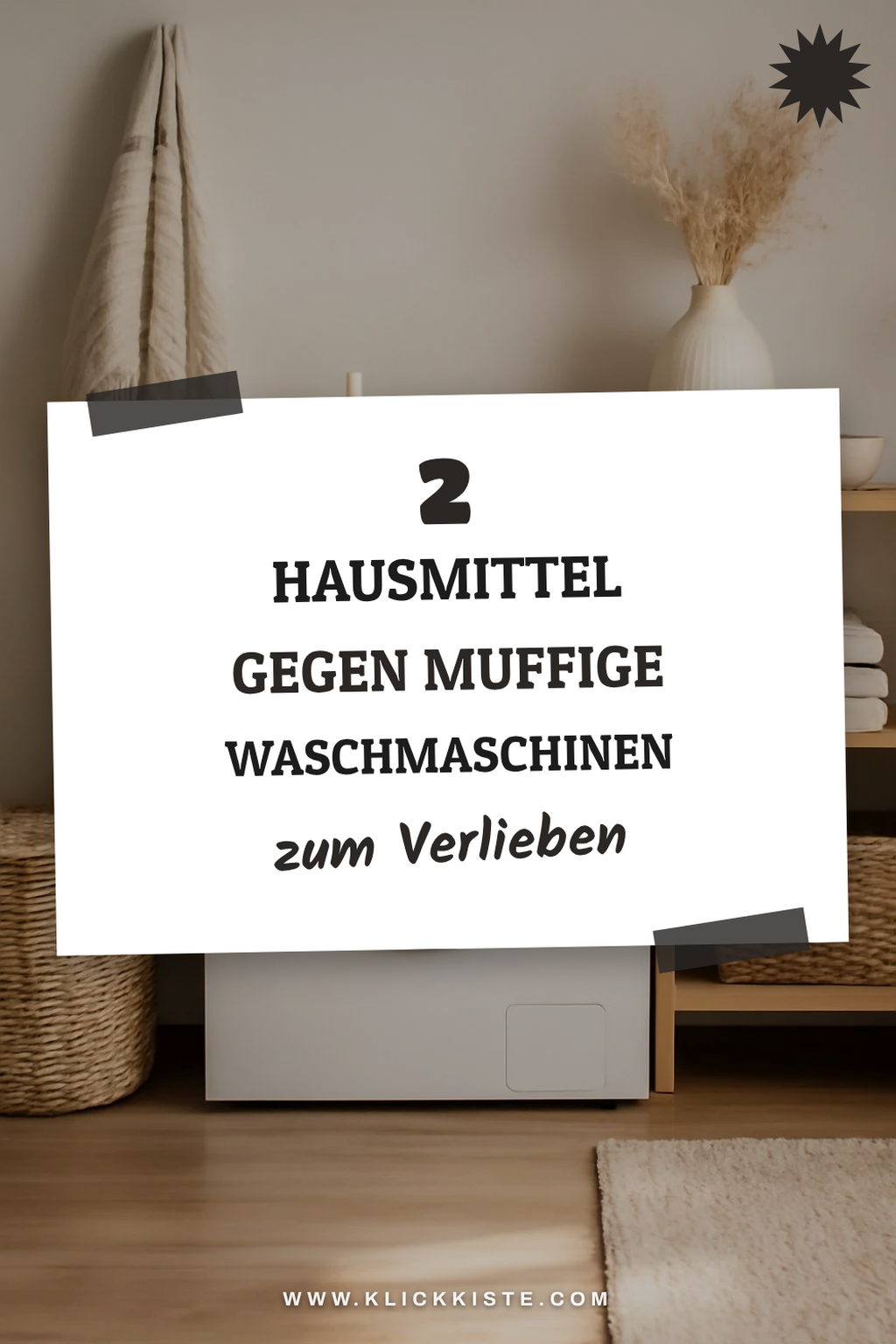Hausmittel für eine frisch duftende Waschmaschine