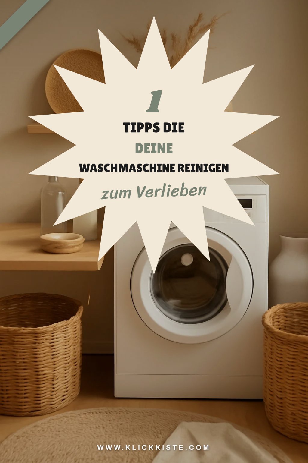 So reinigst du deine Waschmaschine mit Essig und Natron