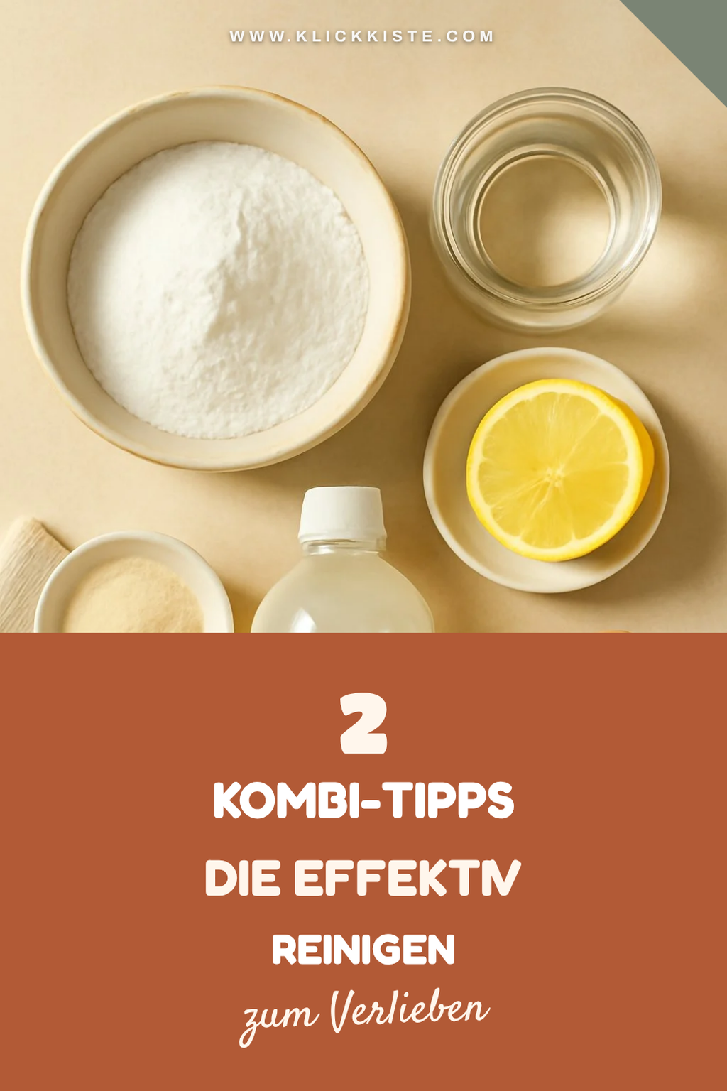 Kombination von Reinigungshilfen