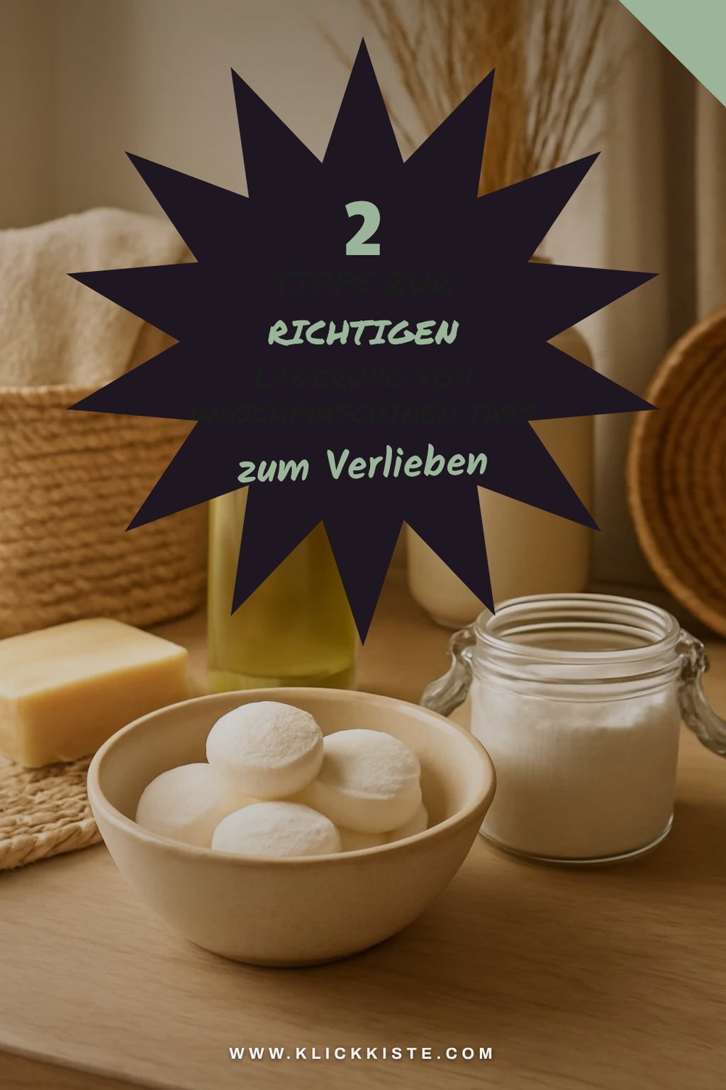 Tipps für die Lagerung von Waschmaschinen Tabs