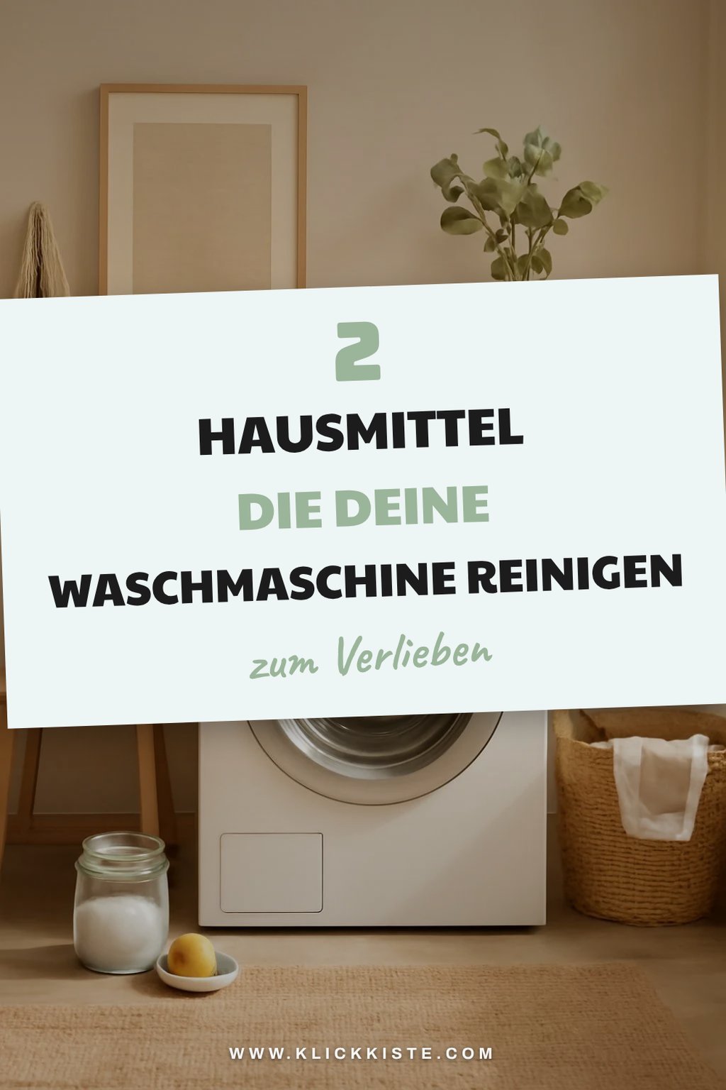 Diese 5 Hausmittel wirken Wunder für deine Waschmaschine