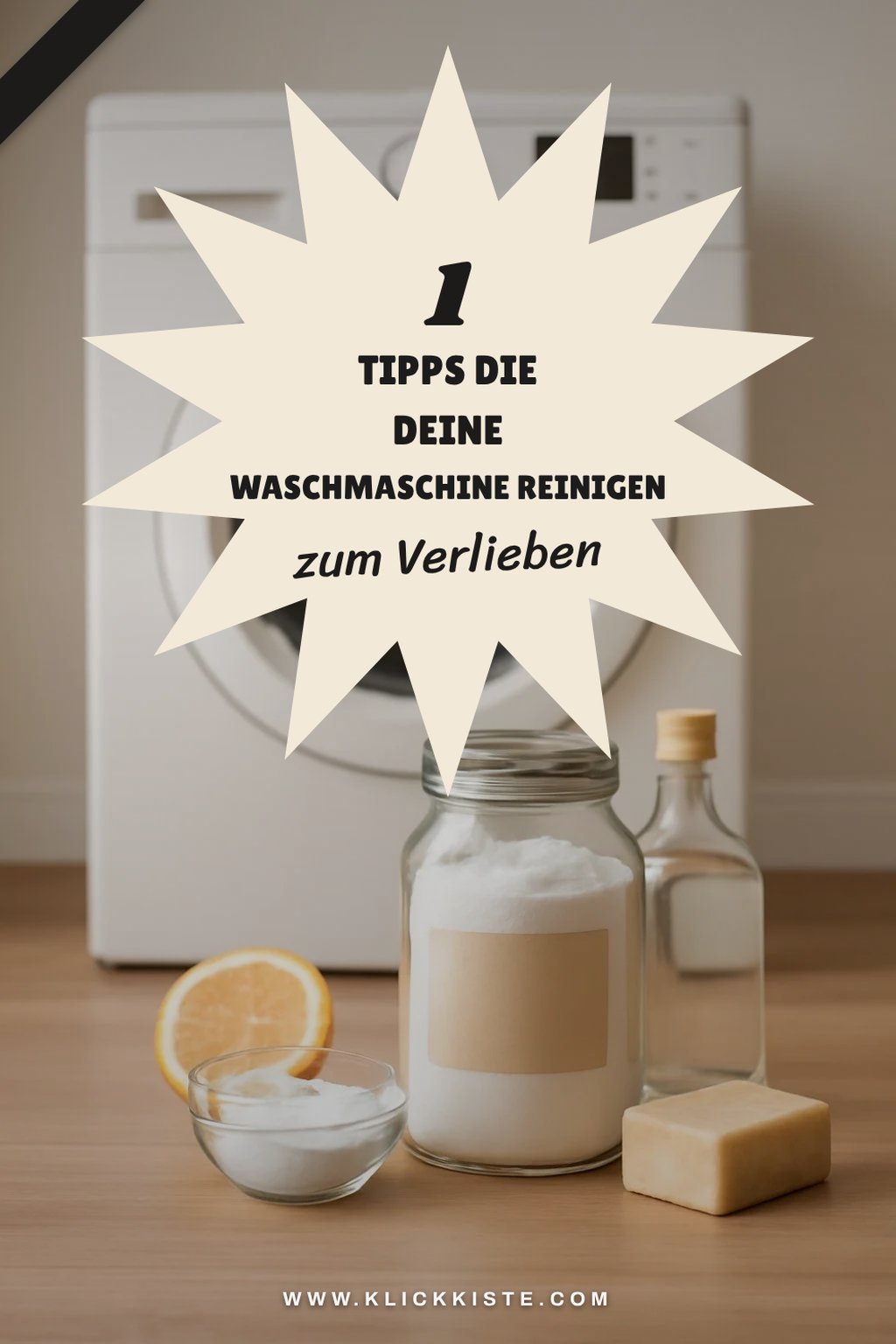 So hältst du deine Waschmaschine mit Hausmitteln sauber