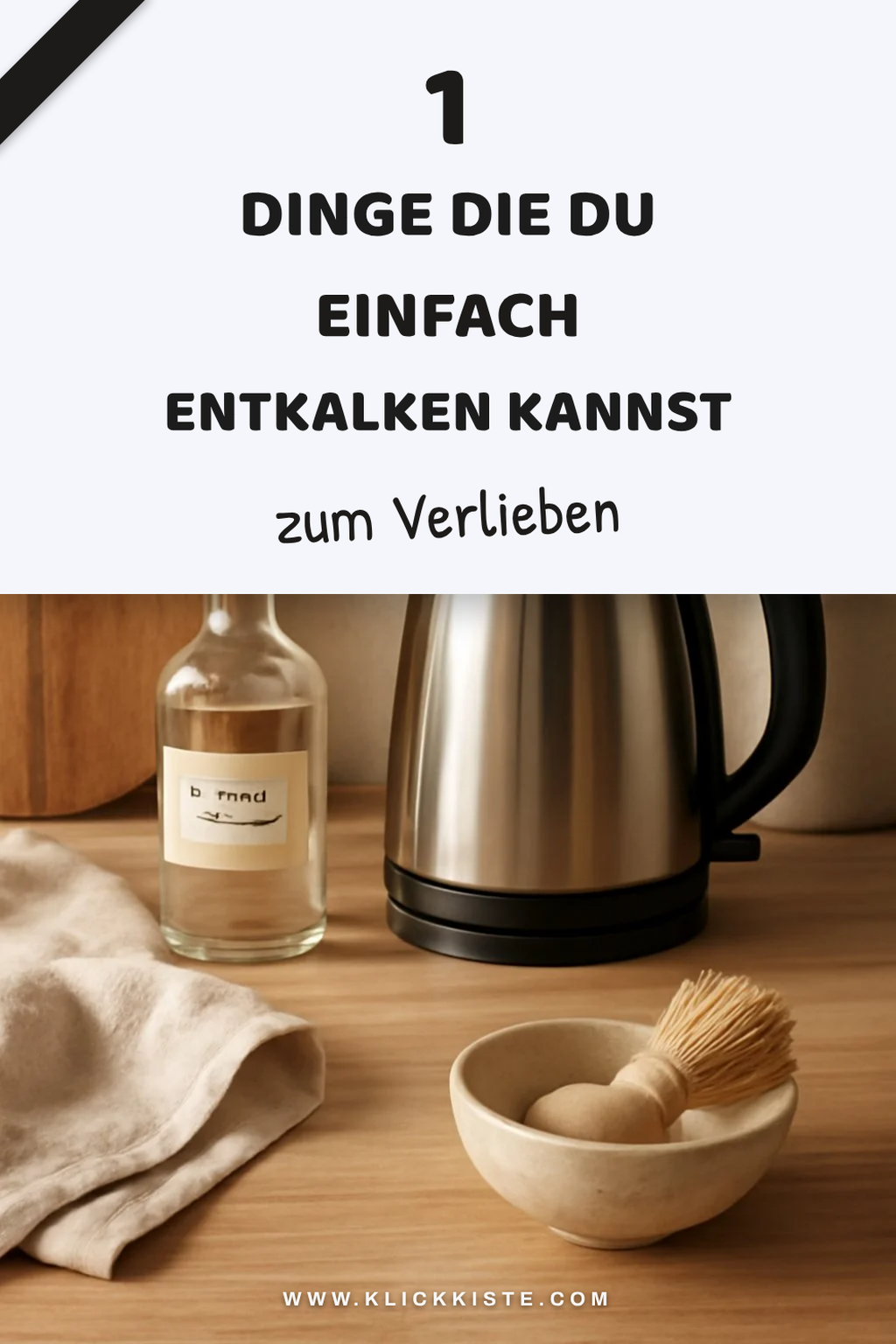 So entkalkst du deinen Wasserkocher einfach mit Essig