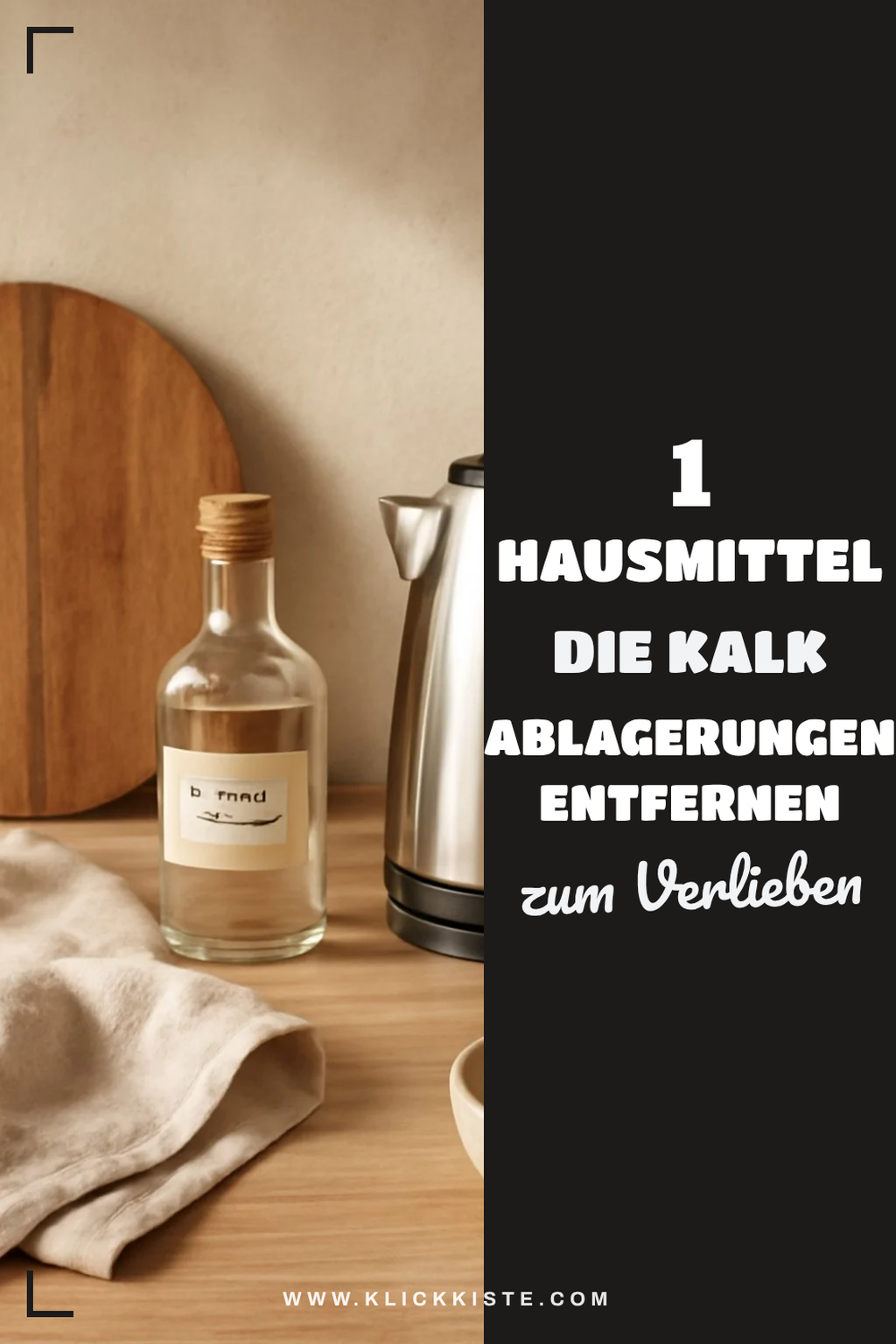 Hausmittel für die schnelle Entkalkung