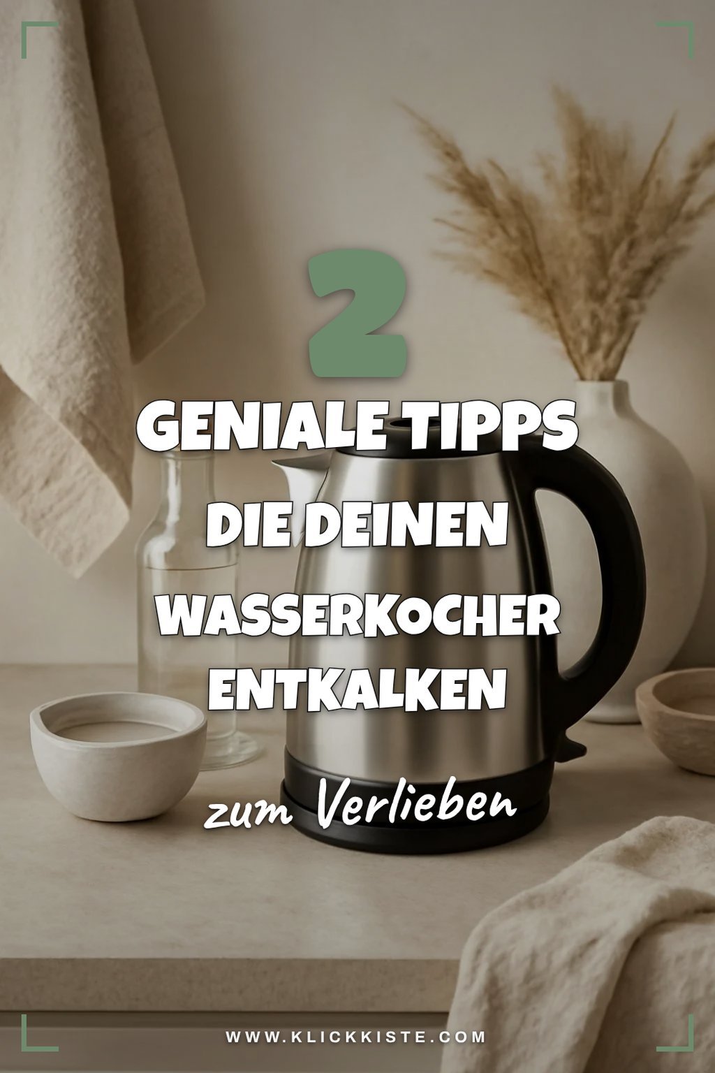 So entkalkst du deinen Wasserkocher mit Essig