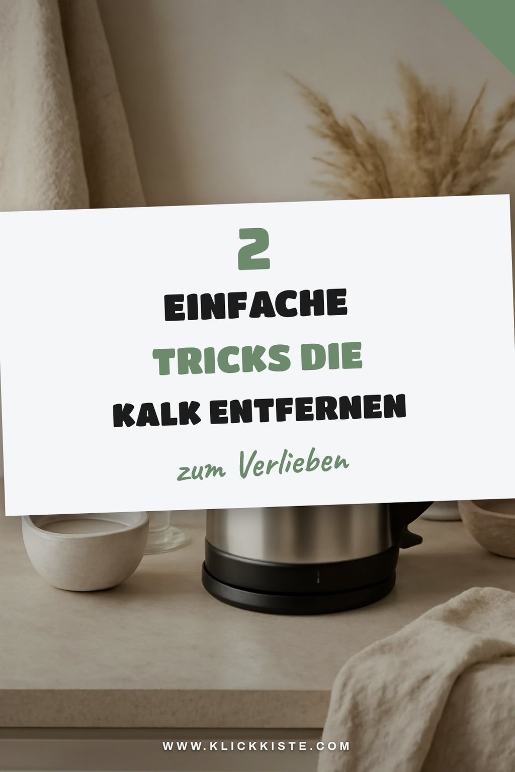 Backpulver als einfacher Entkalker