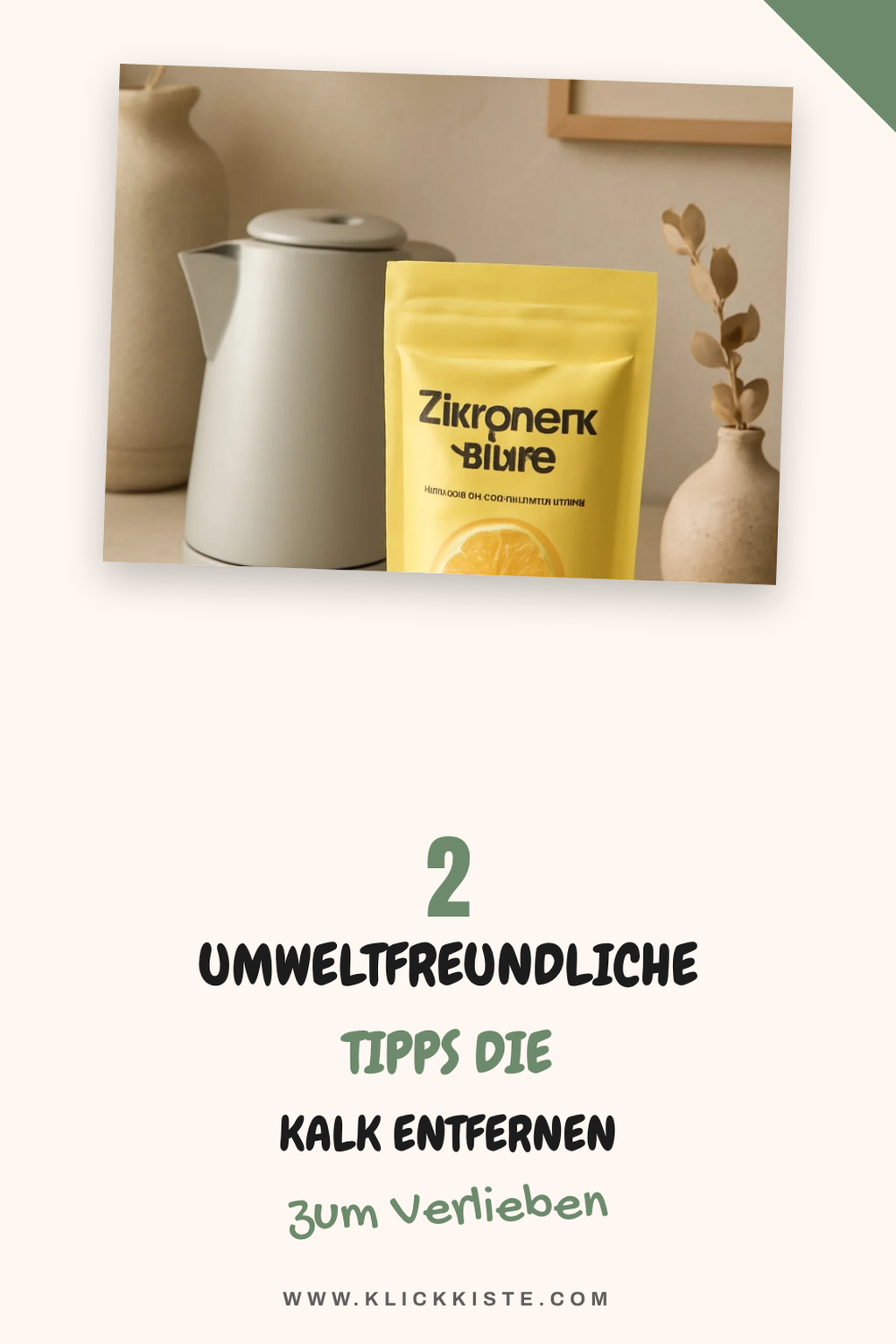 Natron als umweltfreundlicher Entkalker