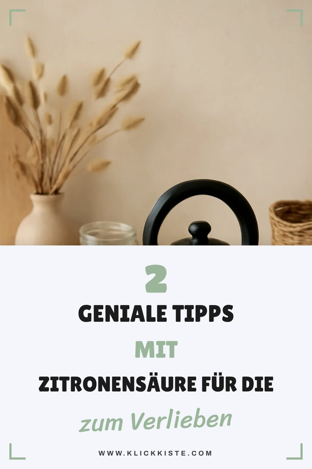 Zitronensäure für die Reinigung nutzen