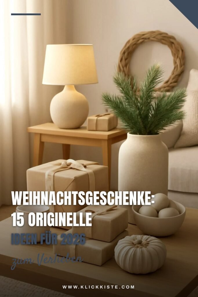 Weihnachtsgeschenke: 15 originelle Ideen für 2026