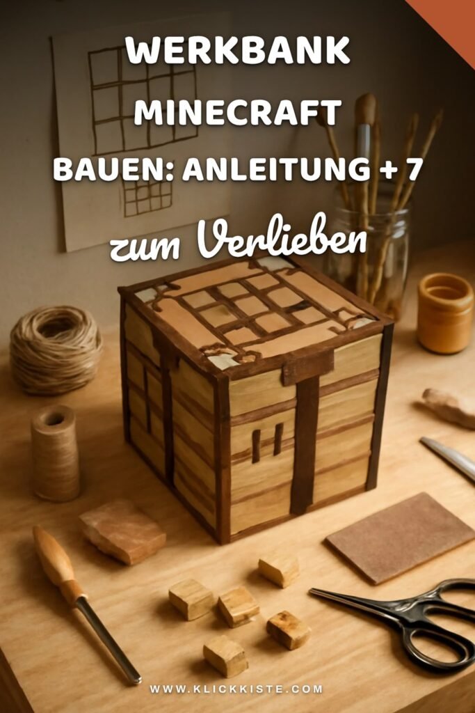 Werkbank in Minecraft bauen: Anleitung + 7 alternative Designs