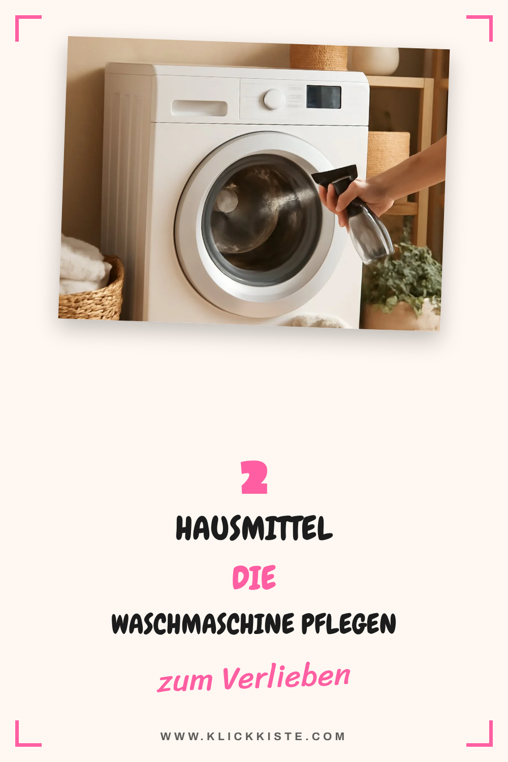 Hausmittel für die Waschmaschinenpflege