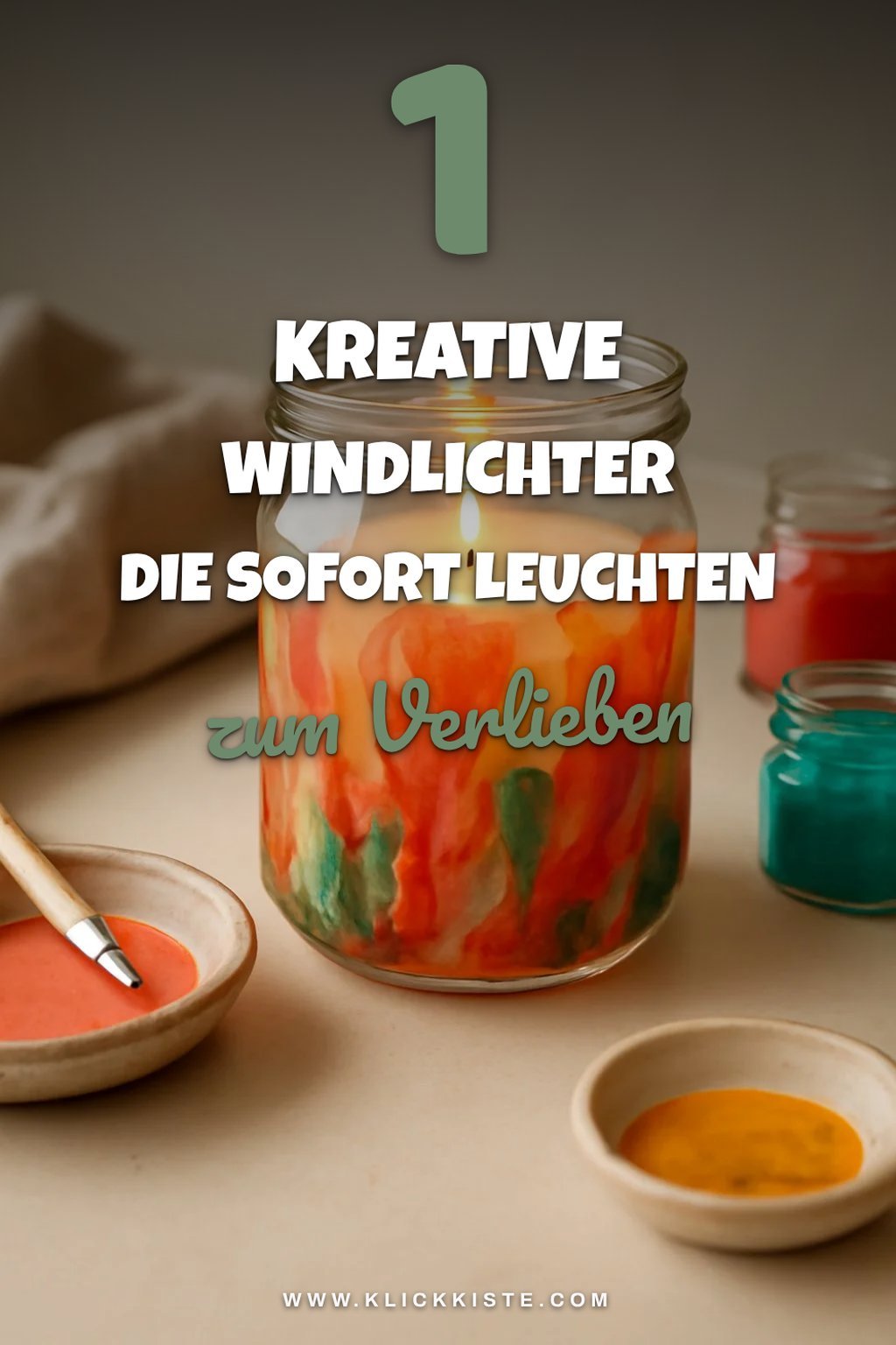 So gestaltest du Windlichter mit Farbe kreativ