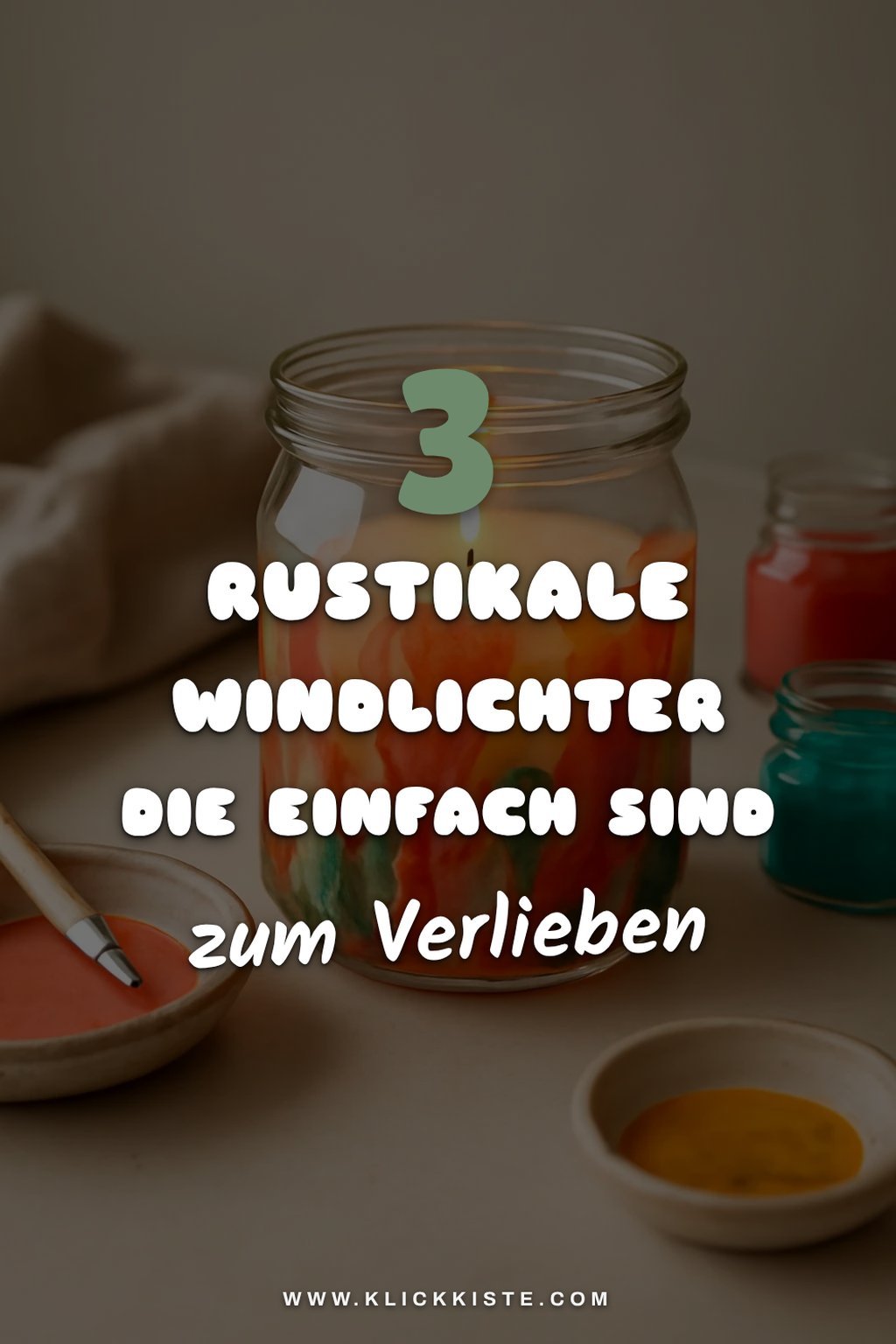 Naturmaterialien für rustikale Windlichter nutzen