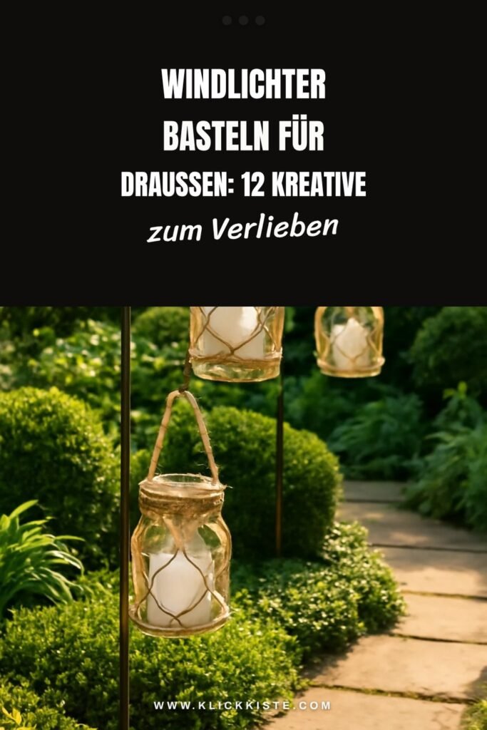 Windlichter Basteln für Draußen: 12 kreative Ideen zum Selbermachen