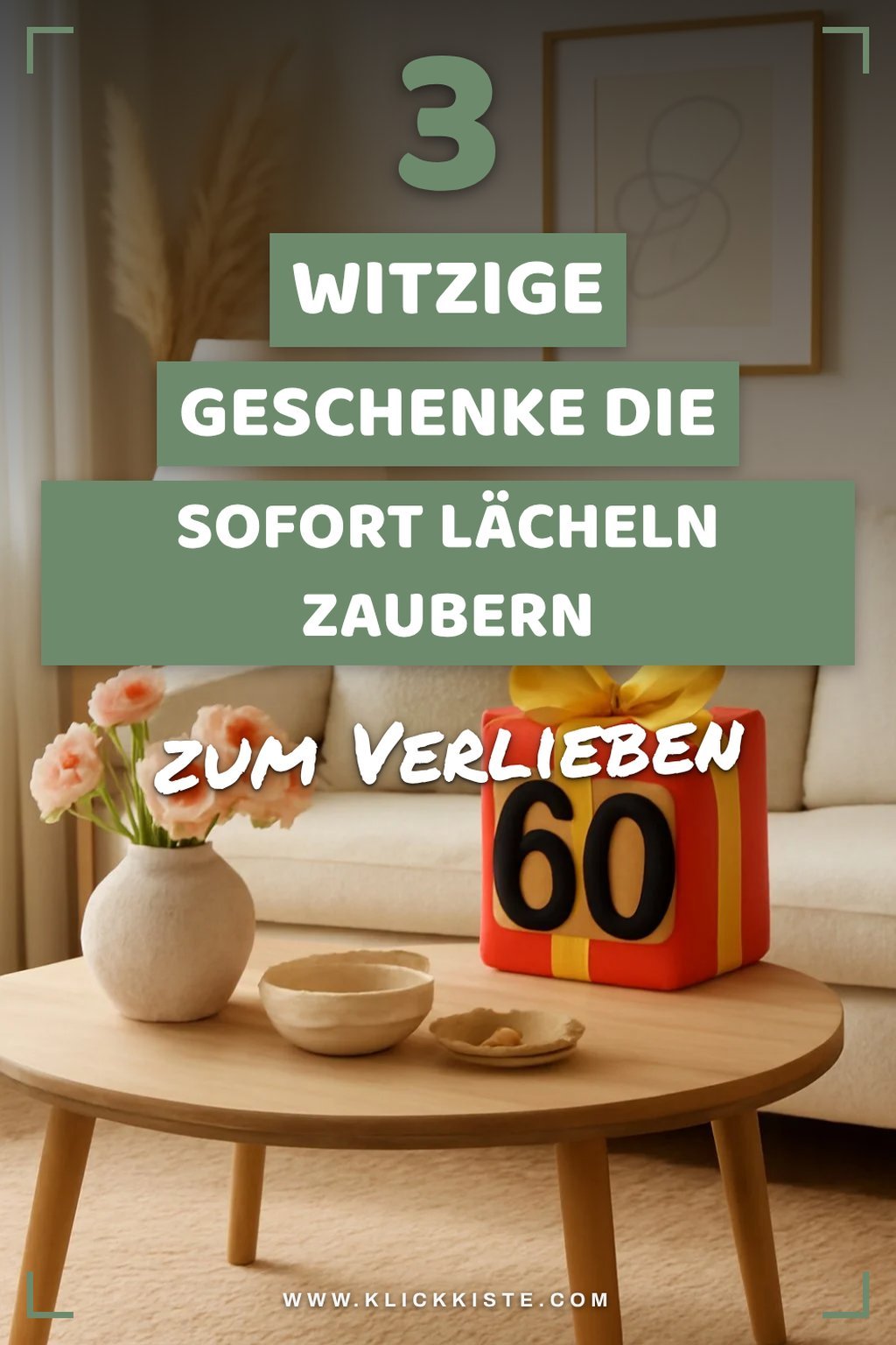 So feierst du ihren 60. Geburtstag mit Witz und Charme