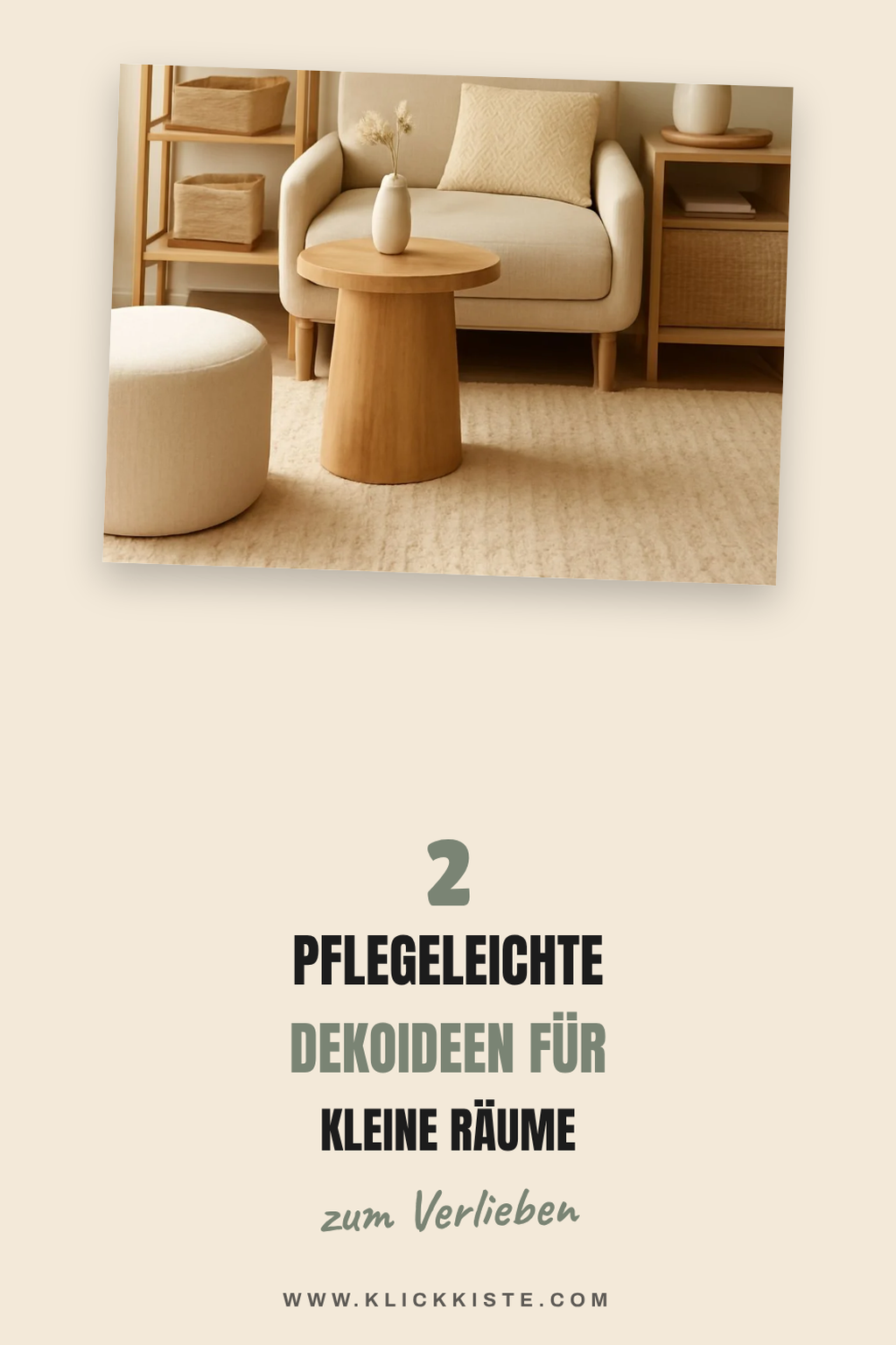 Pflegeleichte Deko für kleine Räume