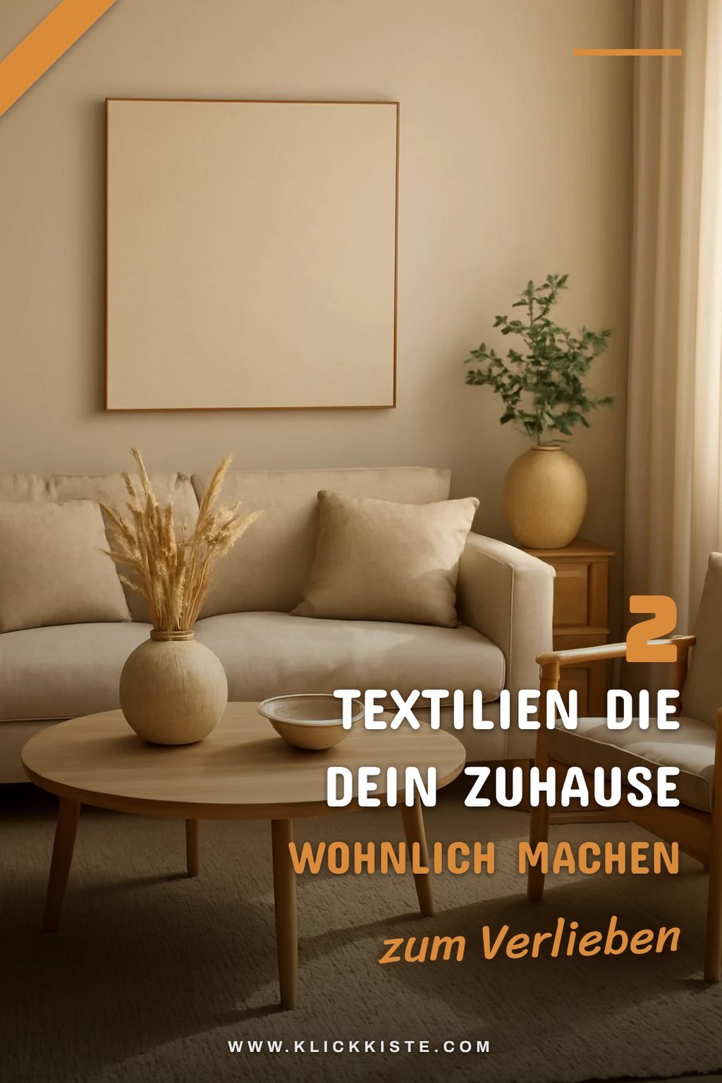 Natürliche Textilien für Gemütlichkeit
