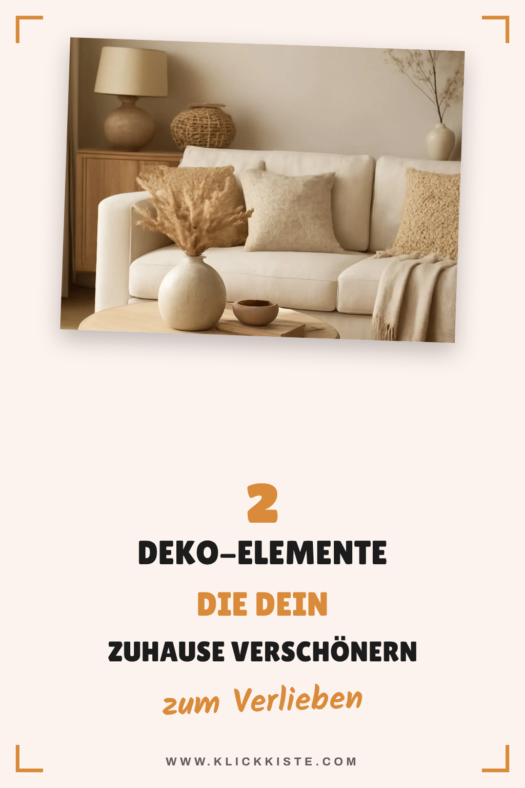 Funktionale Akzente mit Dekoration