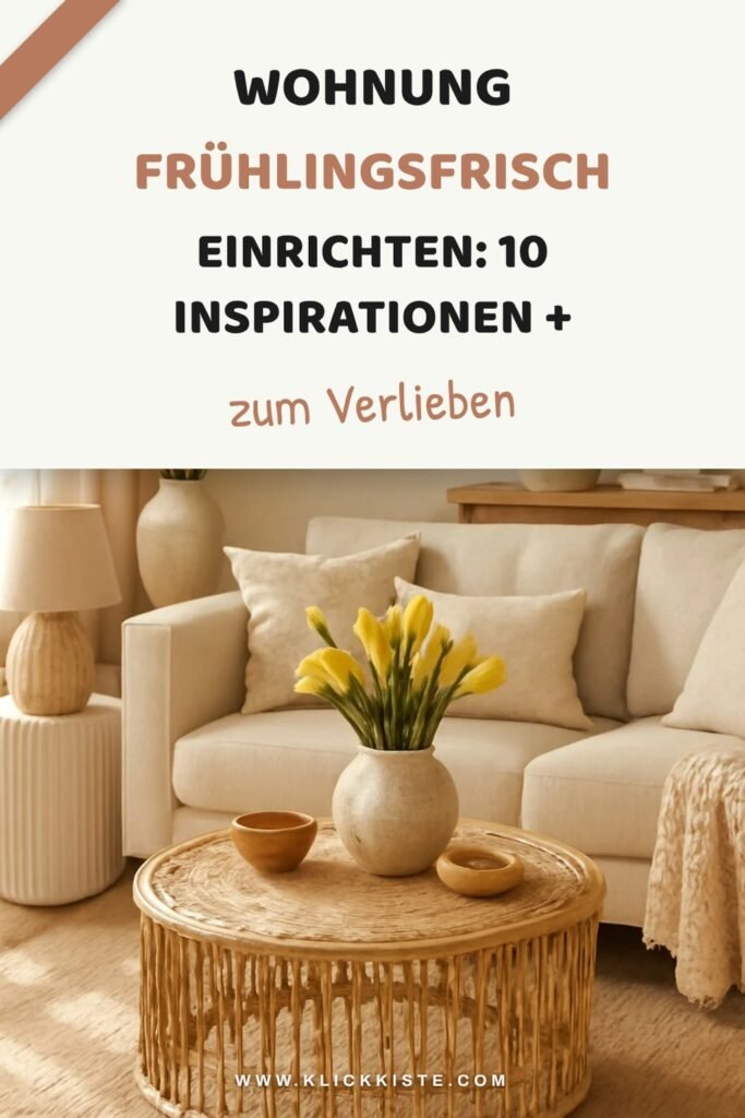 Wohnung frühlingsfrisch einrichten: 10 Inspirationen + Tipps