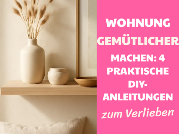 Wohnung gemütlicher machen: 4 praktische DIY-Anleitungen